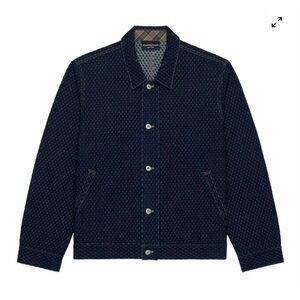 Rowing Blazers MEN'S INDIGO JACQUARD DENIM JACKET NAVY